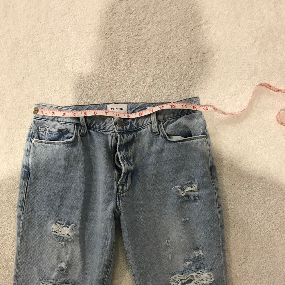 Frame Le Garçon Distressed Jeans - Picture 4 of 5